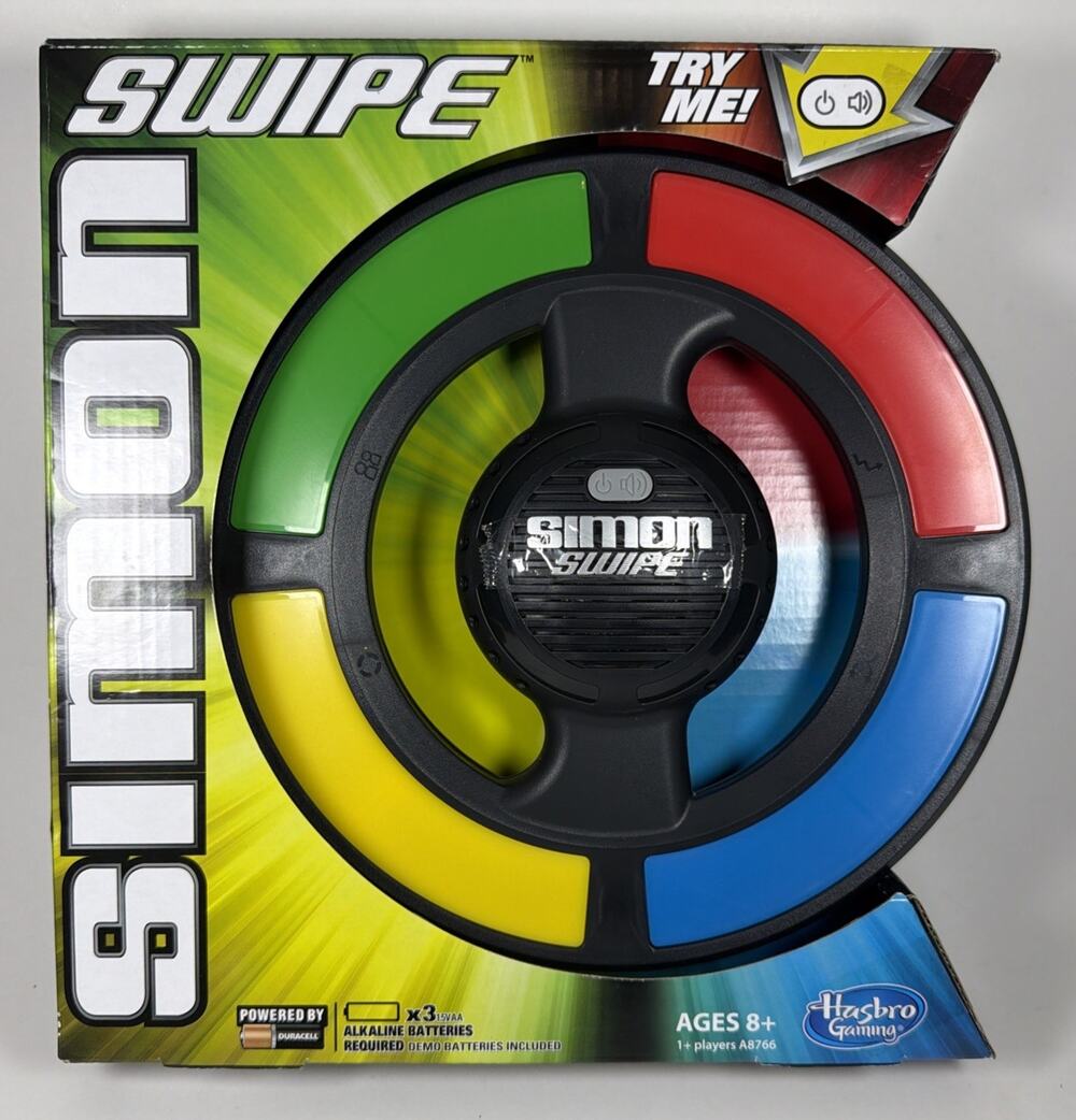 New Simon Swipe Game 2014 Hasbro A8766 Electronic Light Up Interactive - New
